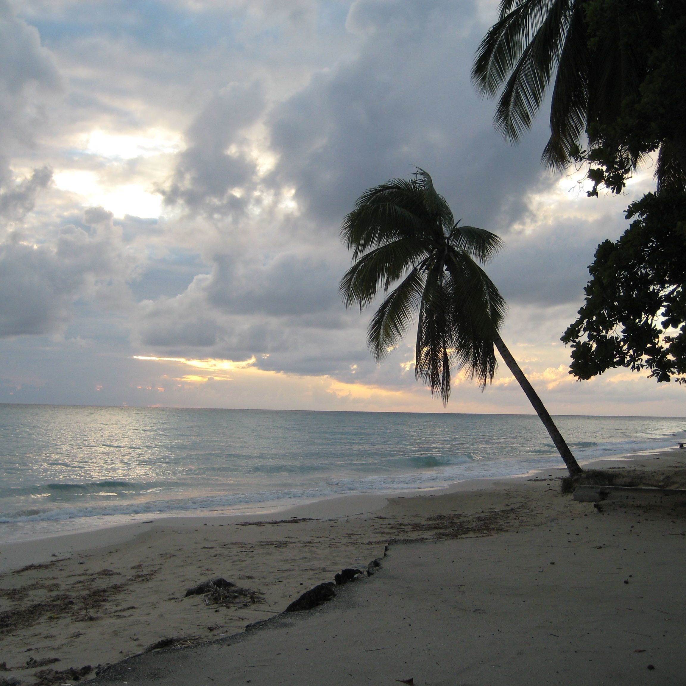 cloudy day at the beach